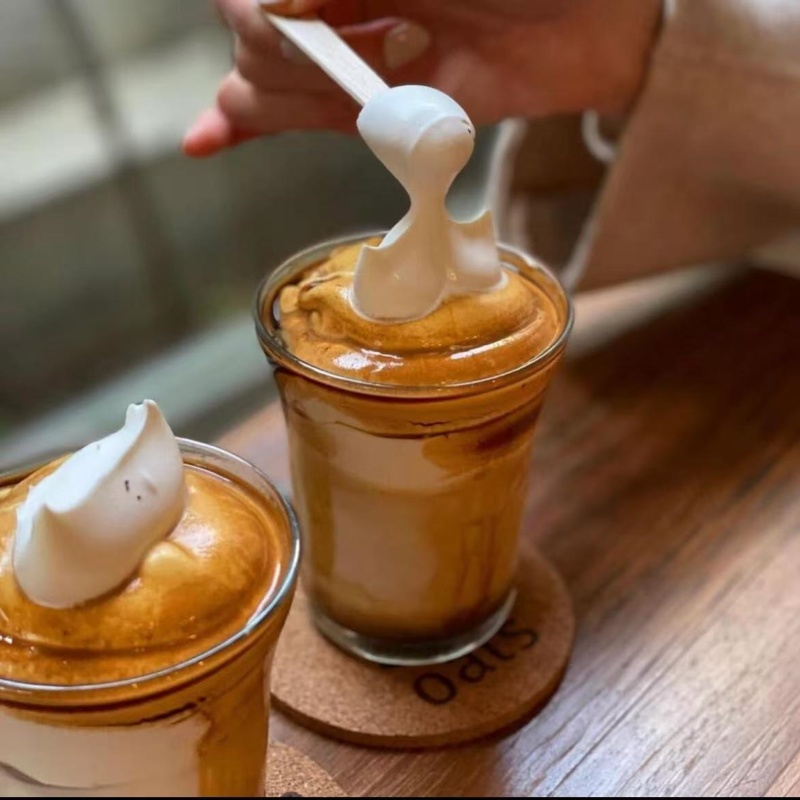 网红ins风玻璃澳白咖啡杯