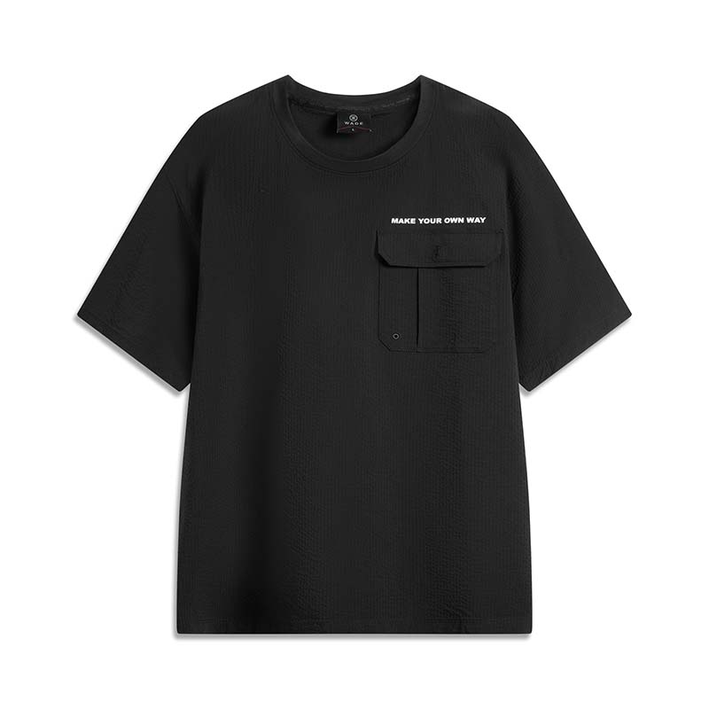 李宁韦德系列短袖男子冰感T恤