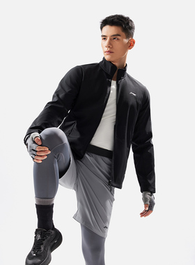 李宁三合一冲锋衣加绒保暖男子2025冬季健身系列连帽外套AWBU007