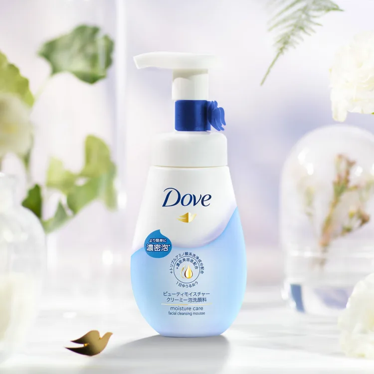 日本Dove多芬柔嫩氨基酸洗面奶温和润泽水嫩洁面慕丝多泡泡150ml