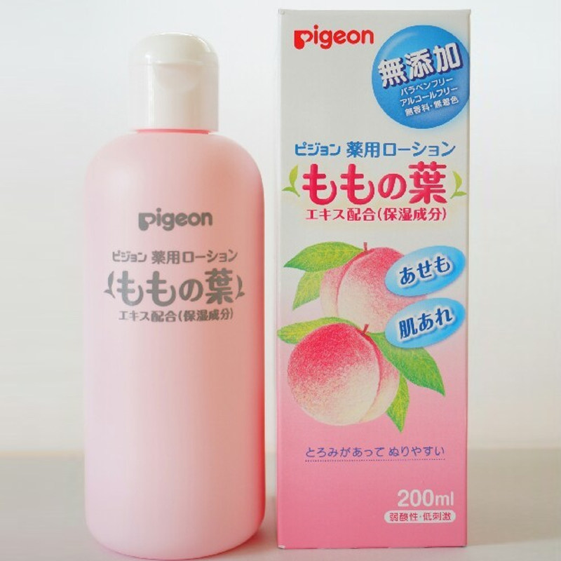 日本本土版贝亲Pigeon桃子水200ml无刺激温和舒缓止痒