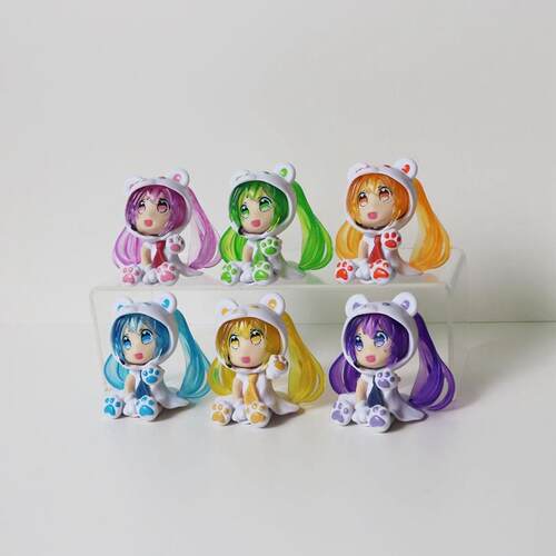 动漫Q版熊初音未来公仔手办