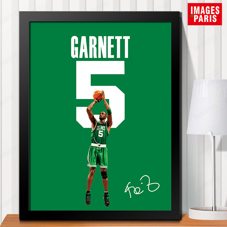 凯文加内特海报装饰画 森林狼队凯尔特人kg篮球球星明星挂画墙画