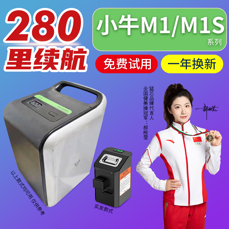 适用小牛m1锂电池电动车48v专用mqi直上增程M3非原装mqis动力