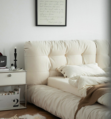 芝兰免洗科技布床头靠垫支持定制