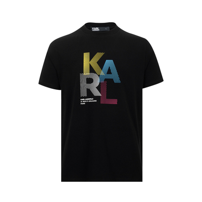 KarlLagerfeld字母logo短袖T恤