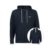 男2026年新品 Hugo 经典 logo压纹拉链连帽衫 Boss雨果 博士男士