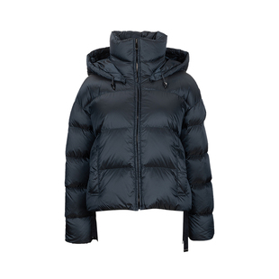 MaxMara麦丝玛拉女士Trebi纯色拉链保暖连帽绗缝羽绒服女冬季XY