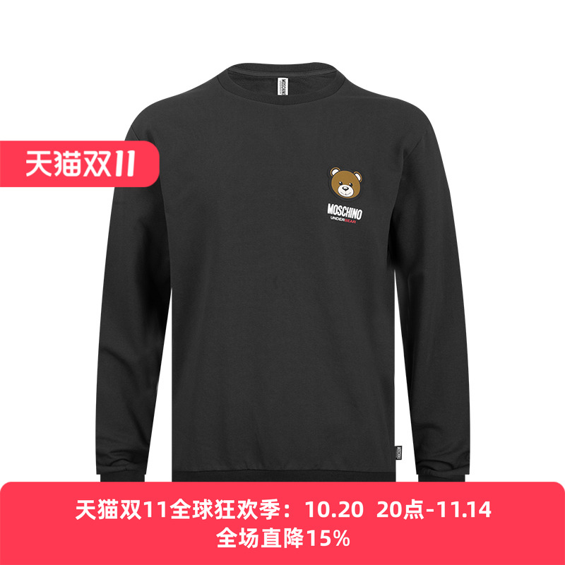 moschino印花套头卫衣男士
