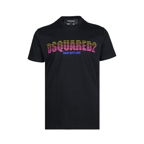Dsquared2男士印花全棉短袖T恤