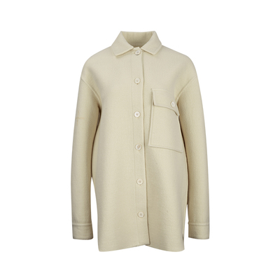 JILSANDER女士翻领长袖毛呢外套