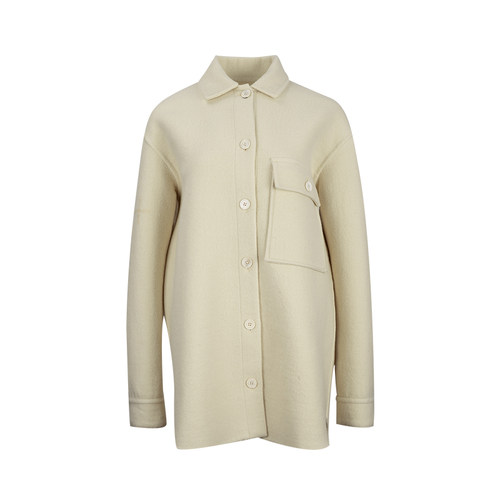 JILSANDER女士翻领长袖毛呢外套