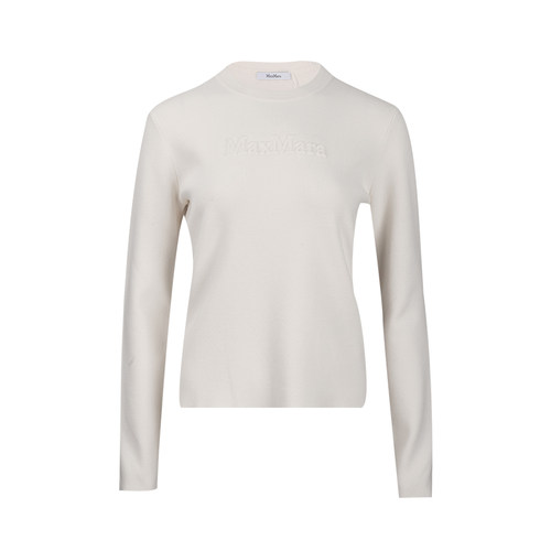 MaxMara女士Logo圆领长袖毛衣