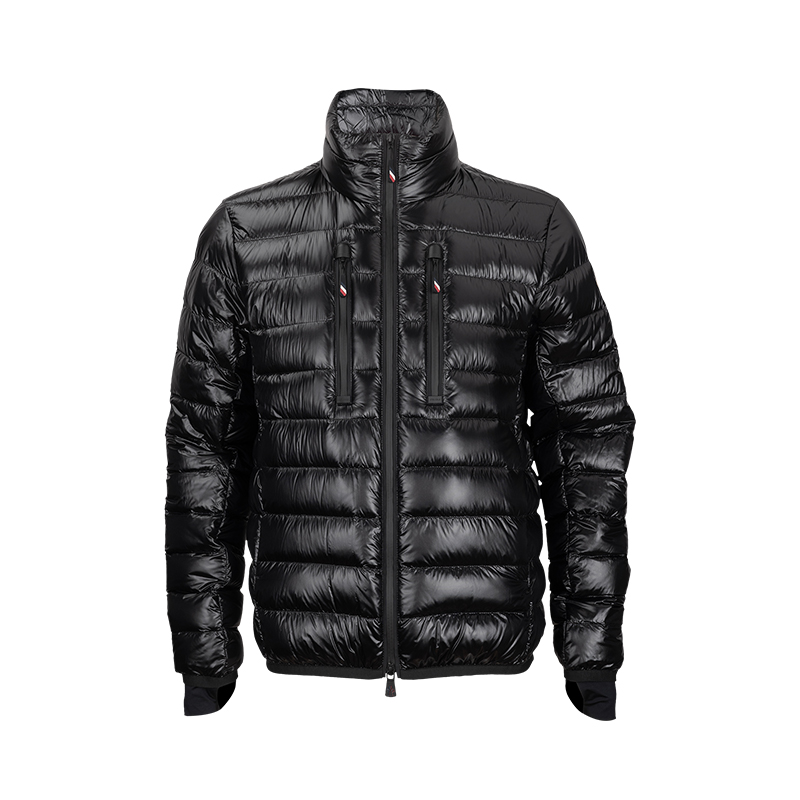 Moncler纯色立领拉链长袖羽绒服