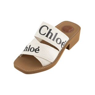夏款 女款 字母LOGO舒适露趾一字拖鞋 Chloe蔻依女士经典