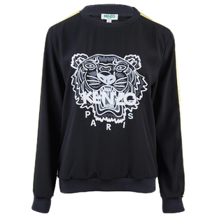 KENZO KENZO高田贤三刺绣老虎头女士圆领套头卫衣XY 陈列品