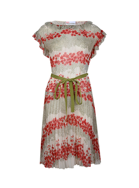 Red Valentino女士花边短袖连衣裙女精选XY