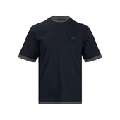 Prada T恤男春夏2026年新品 普拉达男士 休闲罗纹针织圆领全棉短袖