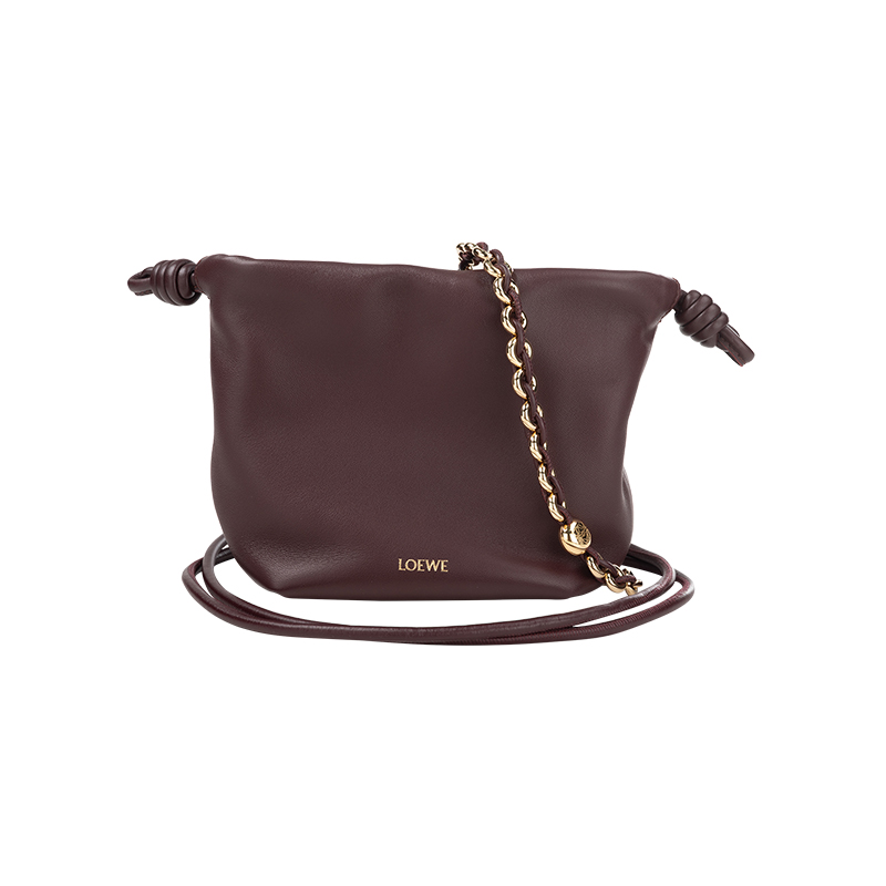 罗意威女士褶皱单肩斜挎手拿包