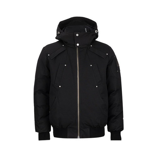 MooseKnuckles徽标羽绒服外套
