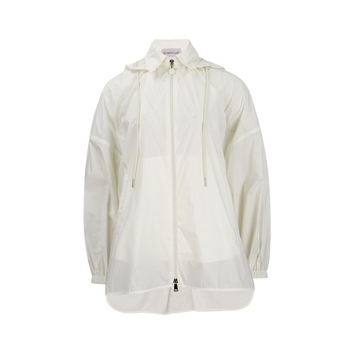 盟可睐女士纯色拉链长袖夹克外套