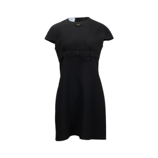 PRADA普拉达女士醋酸连衣裙小黑裙女春夏2026年新品