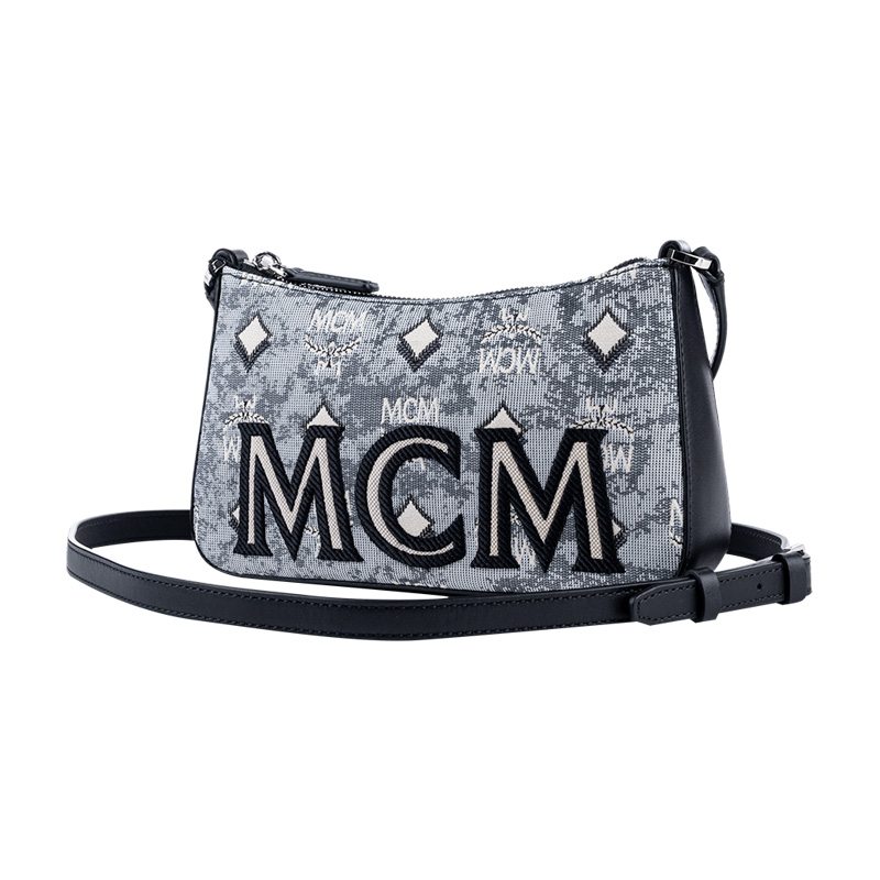 mcmvintagejacquard迷你腋下包