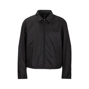 夹克外套男秋冬2026年新品 PRADA普拉达男士 三角标志拉链长袖