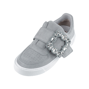 Roger Vivier罗杰维维亚女士圆头搭扣低帮生活休闲鞋女春秋