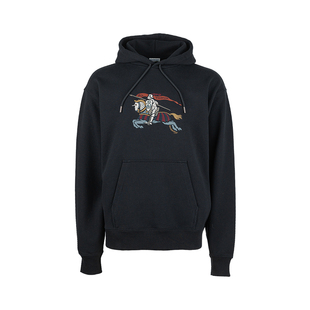 Burberry博柏利男士连帽抽绳徽标刺绣宽松长袖卫衣男春秋推广