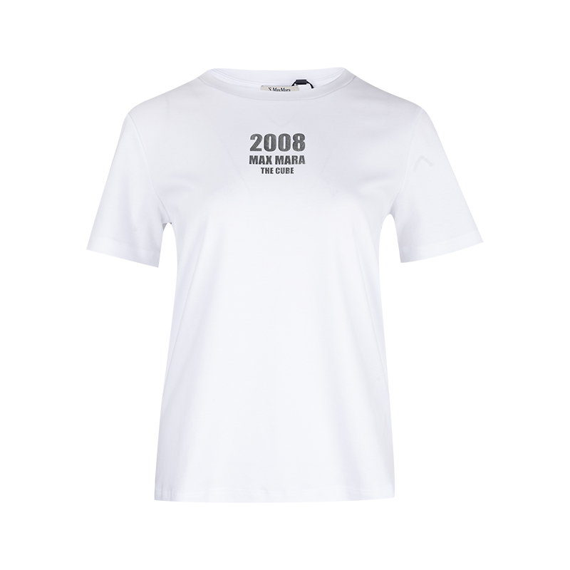 MaxMara女士圆领全棉短袖T恤