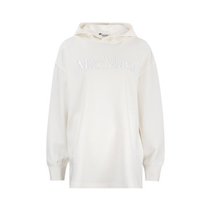 MaxMara麦丝玛拉女士刺绣字母LOGO连帽卫衣女2025年秋冬新款XY