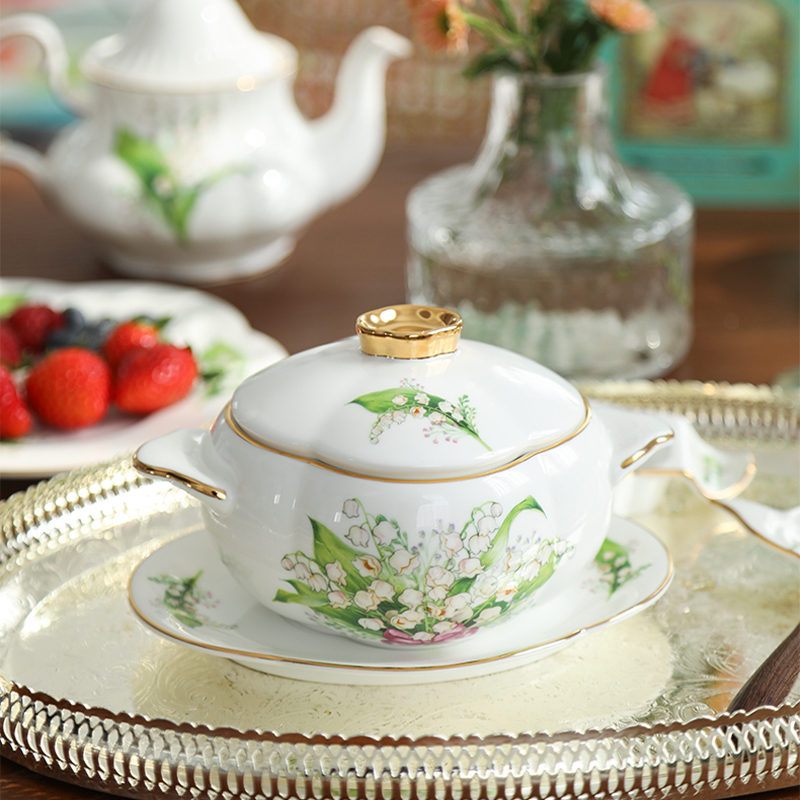 安娜16点陶瓷炖盅骨瓷