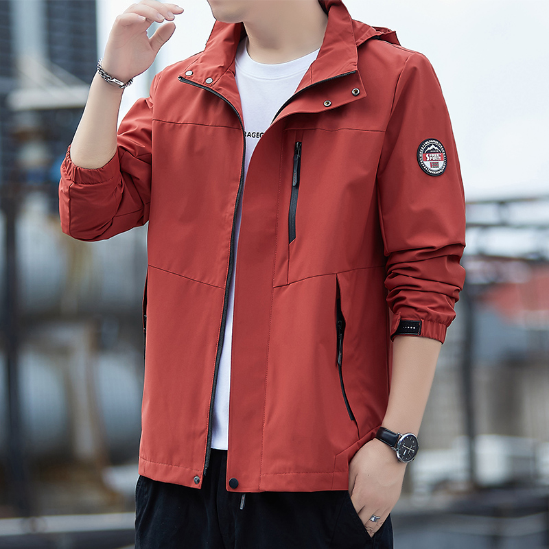 户外冲锋衣男春秋季薄款单冲外套
