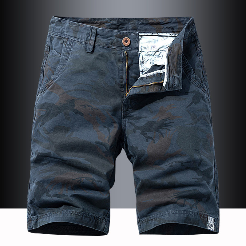迷彩短裤男纯棉夏季休闲五分裤韩版潮流5分中裤百搭运动沙滩马裤,男装,休闲裤,淘宝优惠券,粉丝福利购,淘宝优惠卷