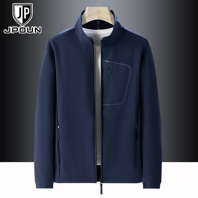 防风抓绒立领夹克男户外防泼水运动摇粒绒外套大码拉绒保暖软壳衣