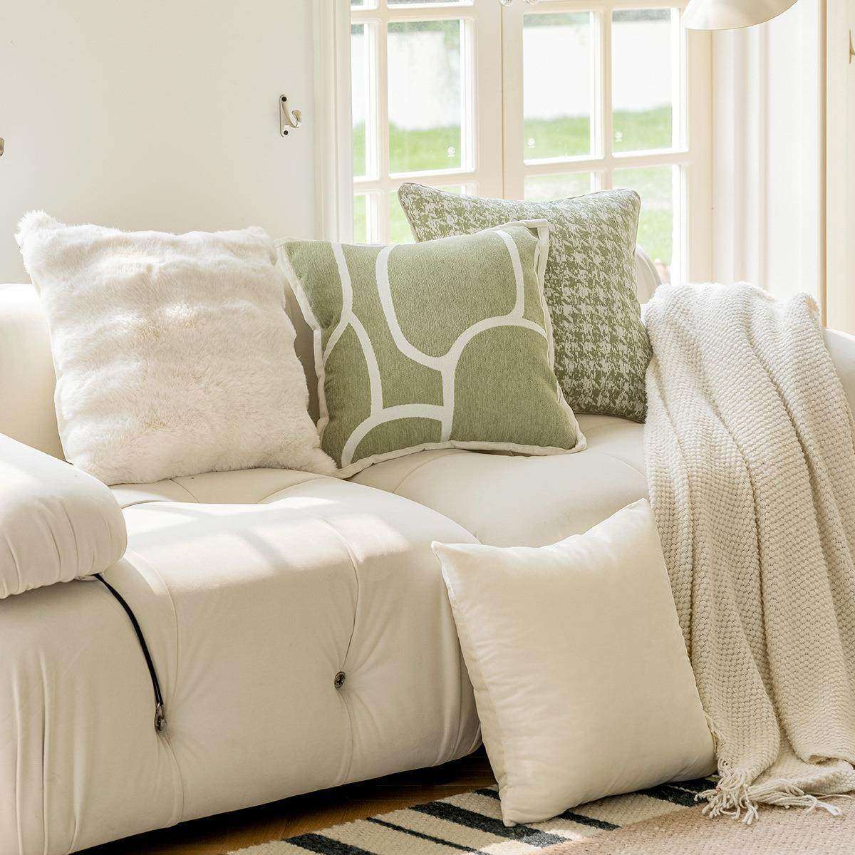 奶油风沙发抱枕套ins风北欧现代简约客厅靠枕床头靠垫床上腰靠背,床上用品,化纤被,淘宝优惠券,粉丝福利购,淘宝优惠卷