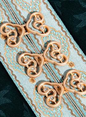 祥云旗袍金属盘扣 明制汉服子母扣古装民国风立领扣子HF109