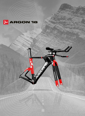 【圈刹铁三架】ARGON18 E-119碳纤维铁三车公路自行车架IRONMAN