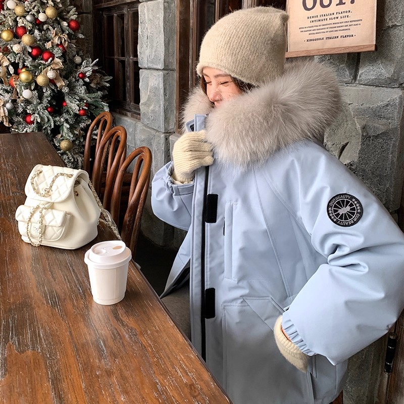 派克服工装小个子宽松保暖冲锋衣