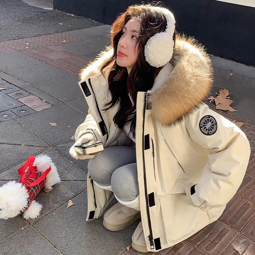 派克服工装小个子宽松保暖冲锋衣