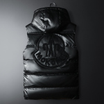 秋冬季潮牌连帽羽绒马甲男欧洲站白鸭绒保暖大码坎肩马夹休闲外套