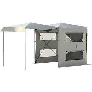 车尾延伸帐篷自驾游车边帐篷侧帐车顶载天幕遮阳棚自动免搭建速开