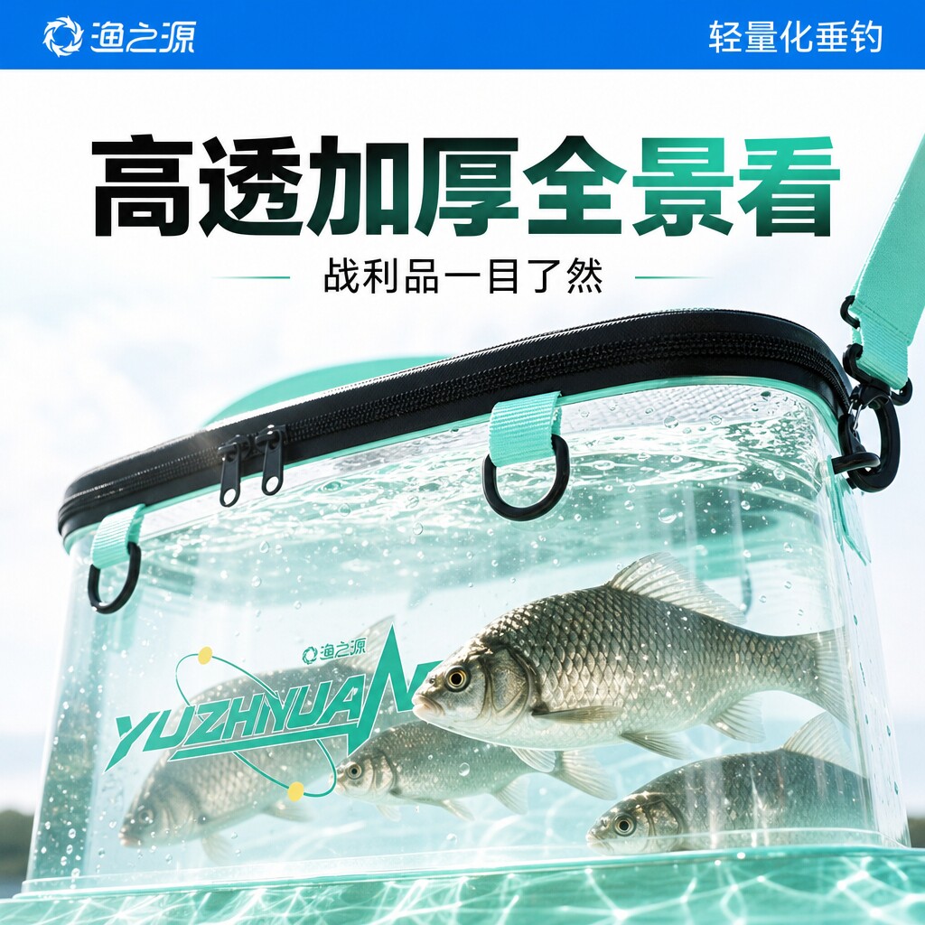 渔之源小物钓打水装鱼桶折叠便携