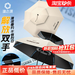 渔之源伞帽头戴式 太阳伞帽子伞帽 雨伞钓鱼专用头伞斗笠雨伞头戴式