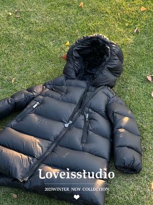 潮牌中长款女童加厚保暖鹅绒服