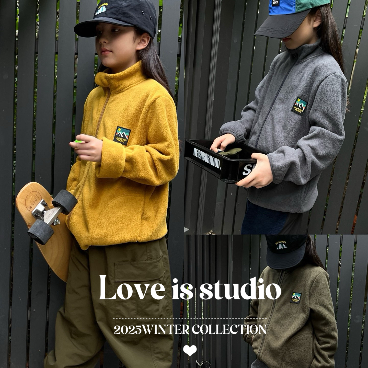 儿童户外立领摇粒绒卫衣2025秋冬装男童抓绒运动内胆休闲保暖外套