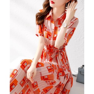 RM6703#夏季时尚气质优雅简约通勤气质优雅简约显瘦显长女装连衣裙