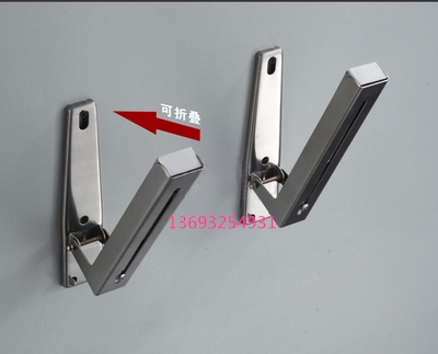 弹簧可折叠支架 托架三角架 墙壁挂折叠桌餐桌桌用活动边置物支架