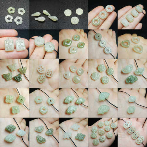 精致小巧DIY25款手工吊饰和田玉